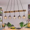 Koyoto Suspension, Boule lumineuse, Suspension Écru, Noir, 5 lumières