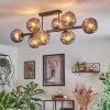 Ripoll Plafonnier, Boule lumineuse Fumé, 8 lumières