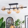 Chehalis Plafonnier, Boule lumineuse Ambre, 5 lumières