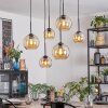 Koyoto Suspension, Boule lumineuse, Suspension Ambre, 6 lumières
