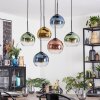 Koyoto Suspension, Boule lumineuse, Suspension Bleu, Or, Vert, Clair, Cuivré, 6 lumières Koyoto Suspension, Boule lumineuse, Suspension Bleu, Or, Vert, Clair, Cuivré, 6 lumières