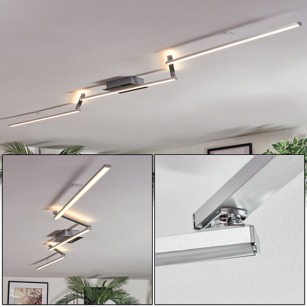 Orina Plafonnier LED Argenté, 1 lumière main product photo
