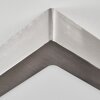 Omaro Plafonnier, Panel LED Nickel mat, 1 lumière