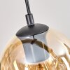 Koyoto Suspension, Boule lumineuse, Suspension Écru, Noir, 5 lumières