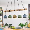 Koyoto Suspension, Boule lumineuse, Suspension Écru, Noir, 5 lumières
