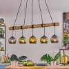 Koyoto Suspension, Boule lumineuse, Suspension Écru, Noir, 5 lumières