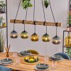 Koyoto Suspension, Boule lumineuse, Suspension Écru, Noir, 5 lumières