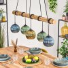 Koyoto Suspension, Boule lumineuse, Suspension Écru, Noir, 5 lumières