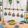 Koyoto Suspension, Boule lumineuse, Suspension Écru, Noir, 5 lumières