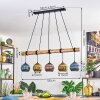 Koyoto Suspension, Boule lumineuse, Suspension Écru, Noir, 5 lumières