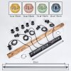 Koyoto Suspension, Boule lumineuse, Suspension Écru, Noir, 5 lumières