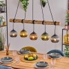Koyoto Suspension, Boule lumineuse, Suspension Écru, Noir, 5 lumières