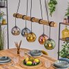 Koyoto Suspension, Boule lumineuse, Suspension Écru, Noir, 5 lumières