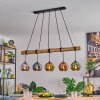 Koyoto Suspension, Boule lumineuse, Suspension Écru, Noir, 5 lumières