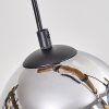 Koyoto Suspension, Boule lumineuse, Suspension Écru, Noir, 5 lumières
