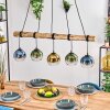 Koyoto Suspension, Boule lumineuse, Suspension Écru, Noir, 5 lumières