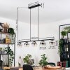 Koyoto Suspension, Boule lumineuse, Suspension Chrome, Clair, Fumé, 5 lumières
