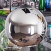 Koyoto Suspension, Boule lumineuse, Suspension Ambre, Chrome, Clair, Fumé, 6 lumières