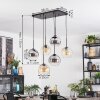 Koyoto Suspension, Boule lumineuse, Suspension Ambre, Clair, Fumé, 6 lumières