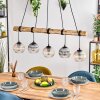Koyoto Suspension, Boule lumineuse, Suspension Écru, Noir, 5 lumières