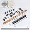 Koyoto Suspension, Boule lumineuse, Suspension Écru, Noir, 5 lumières
