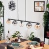 Gastor Suspension, Boule lumineuse, Suspension Ambre, Clair, Fumé, 5 lumières