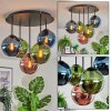 Gastor Plafonnier, Boule lumineuse Bleu, Vert, Cuivré, 5 lumières