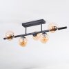 Chehalis Plafonnier, Boule lumineuse Ambre, 5 lumières
