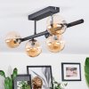 Chehalis Plafonnier, Boule lumineuse Ambre, 5 lumières
