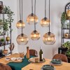 Koyoto Suspension, Boule lumineuse, Suspension Ambre, Clair, 6 lumières