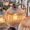 Koyoto Suspension, Boule lumineuse, Suspension Ambre, Clair, 6 lumières