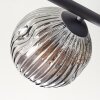 Ripoll Plafonnier, Boule lumineuse Ambre, Fumé, 5 lumières