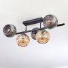 Ripoll Plafonnier, Boule lumineuse Ambre, Fumé, 5 lumières