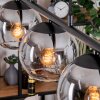 Koyoto Suspension, Boule lumineuse, Suspension Clair, Fumé, 5 lumières