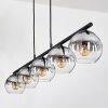 Koyoto Suspension, Boule lumineuse, Suspension Clair, Fumé, 5 lumières