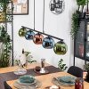 Koyoto Suspension, Boule lumineuse, Suspension Bleu, Vert, Cuivré, 5 lumières