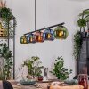 Koyoto Suspension, Boule lumineuse, Suspension Bleu, Vert, Cuivré, 5 lumières