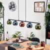 Koyoto Suspension, Boule lumineuse, Suspension Bleu, Vert, Cuivré, 5 lumières