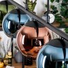 Koyoto Suspension, Boule lumineuse, Suspension Bleu, Vert, Cuivré, 5 lumières