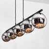 Gastor Suspension, Boule lumineuse, Suspension Chrome, Fumé, 5 lumières