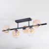 Chehalis Plafonnier, Boule lumineuse Ambre, Clair, 5 lumières