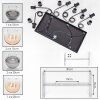 Koyoto Suspension, Boule lumineuse, Suspension Ambre, Clair, Fumé, 6 lumières