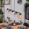 Koyoto Suspension, Boule lumineuse, Suspension Ambre, Clair, Fumé, 5 lumières