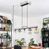 Koyoto Suspension, Boule lumineuse, Suspension Ambre, Clair, Fumé, 5 lumières