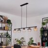 Koyoto Suspension, Boule lumineuse, Suspension Ambre, Clair, Fumé, 5 lumières