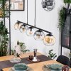 Koyoto Suspension, Boule lumineuse, Suspension Ambre, Clair, Fumé, 5 lumières