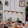 Ripoll Suspension, Boule lumineuse, Suspension Ambre, Clair, 5 lumières