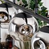 Ripoll Suspension, Boule lumineuse, Suspension Chrome, Clair, Fumé, 5 lumières