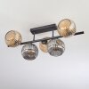 Ripoll Plafonnier, Boule lumineuse Ambre, Fumé, 5 lumières