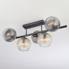 Ripoll Plafonnier, Boule lumineuse Ambre, Clair, Fumé, 5 lumières